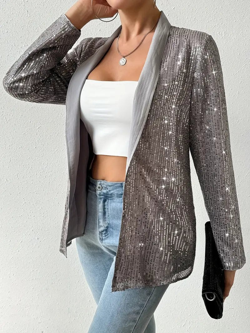 Women's Blazer – Chic Fitted Lightweight Jacket for Office and Evening Wear