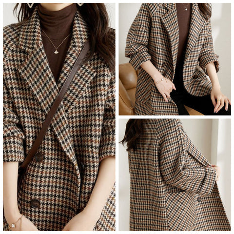 Wool Coat for Women – Elegant Chic Outerwear for Trendy Autumn Winter Fashion