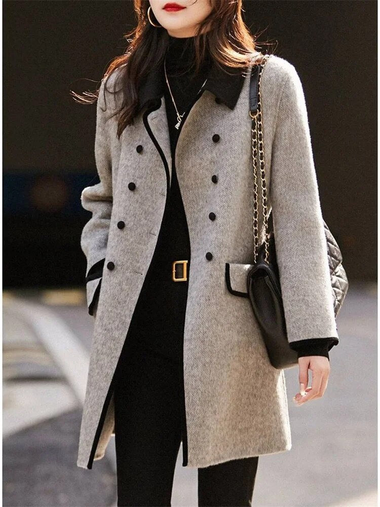 Wool Winter Coat Women – Elegant Tailored Chic Outerwear for Cold Weather