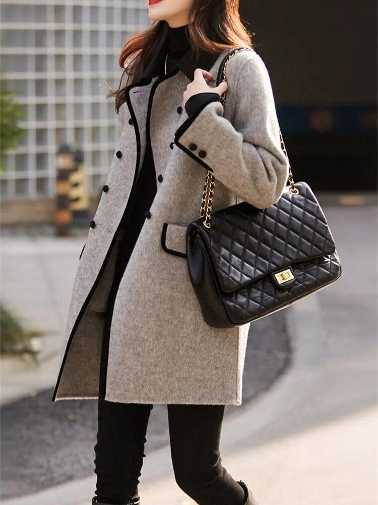 Wool Winter Coat Women – Elegant Tailored Chic Outerwear for Cold Weather