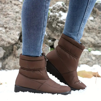 Bottes confortables femme – Bottes en cuir douces et élégantes pour l'hiver