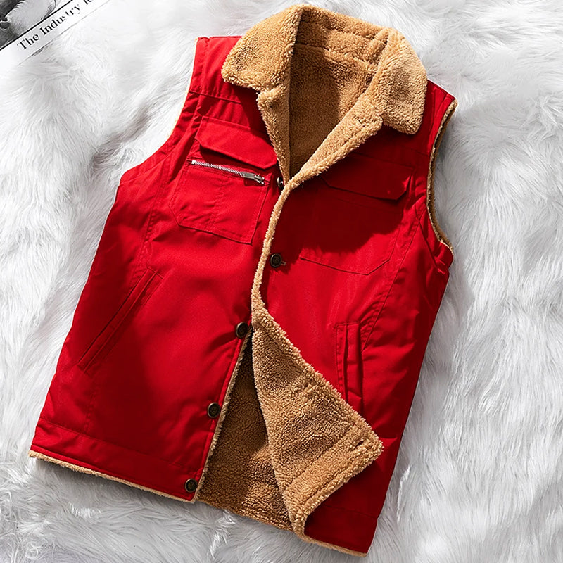 Gilet d'hiver homme – Gilet chaud et confortable en laine pour hiver