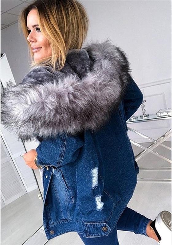 Veste en denim femme – Veste casual en jean coupe moderne et tendance