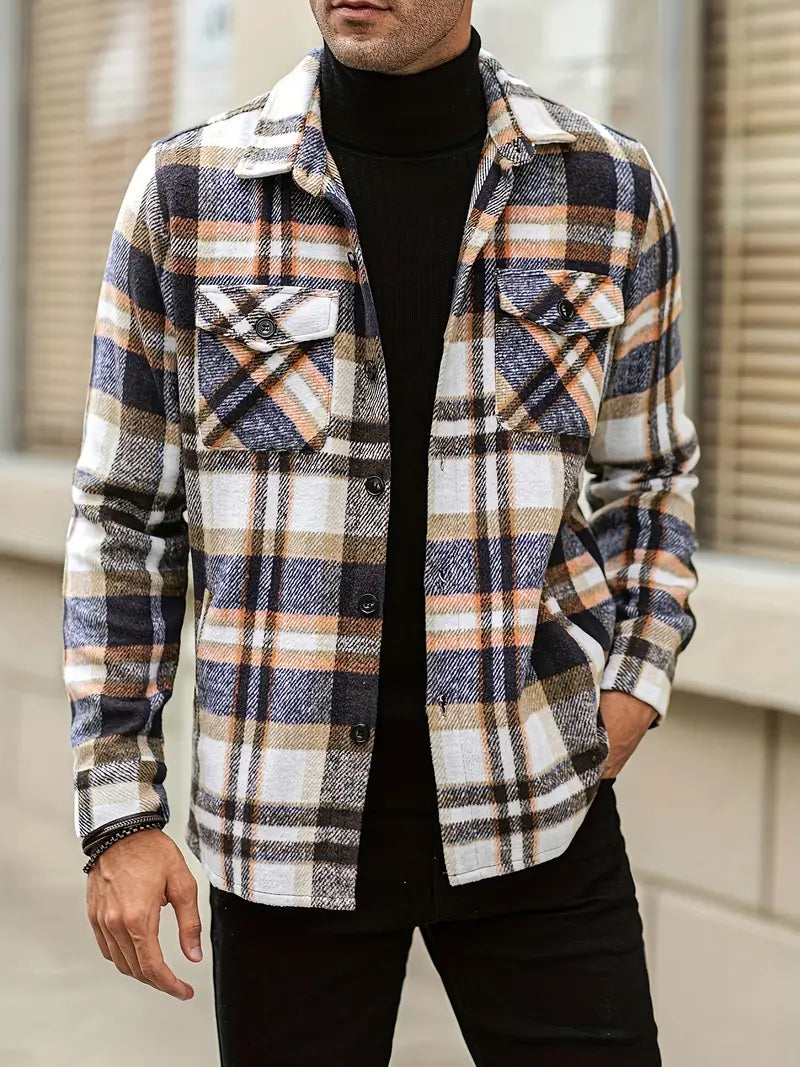 Chemise décontractée homme – Chemise en coton légère à manches courtes et style décontracté