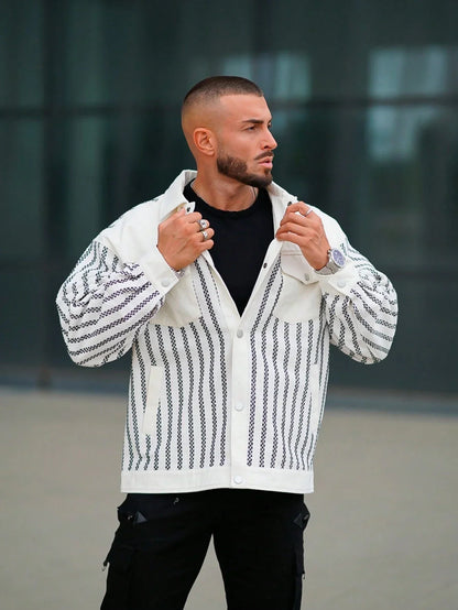 Veste loose homme – Veste décontractée en coton pour style urbain et quotidien