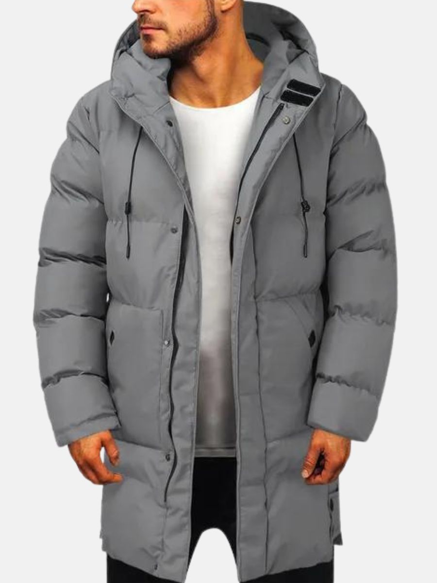 Parka homme – Veste chaude imperméable avec capuche pour hiver élégant