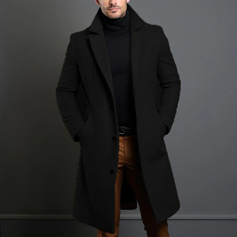 Manteau classique homme – Veste élégante en laine pour hiver et soirée