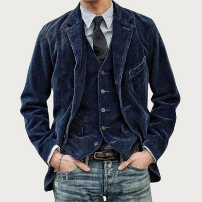 Blazer décontracté homme en velours côtelé – Veste élégante et confortable