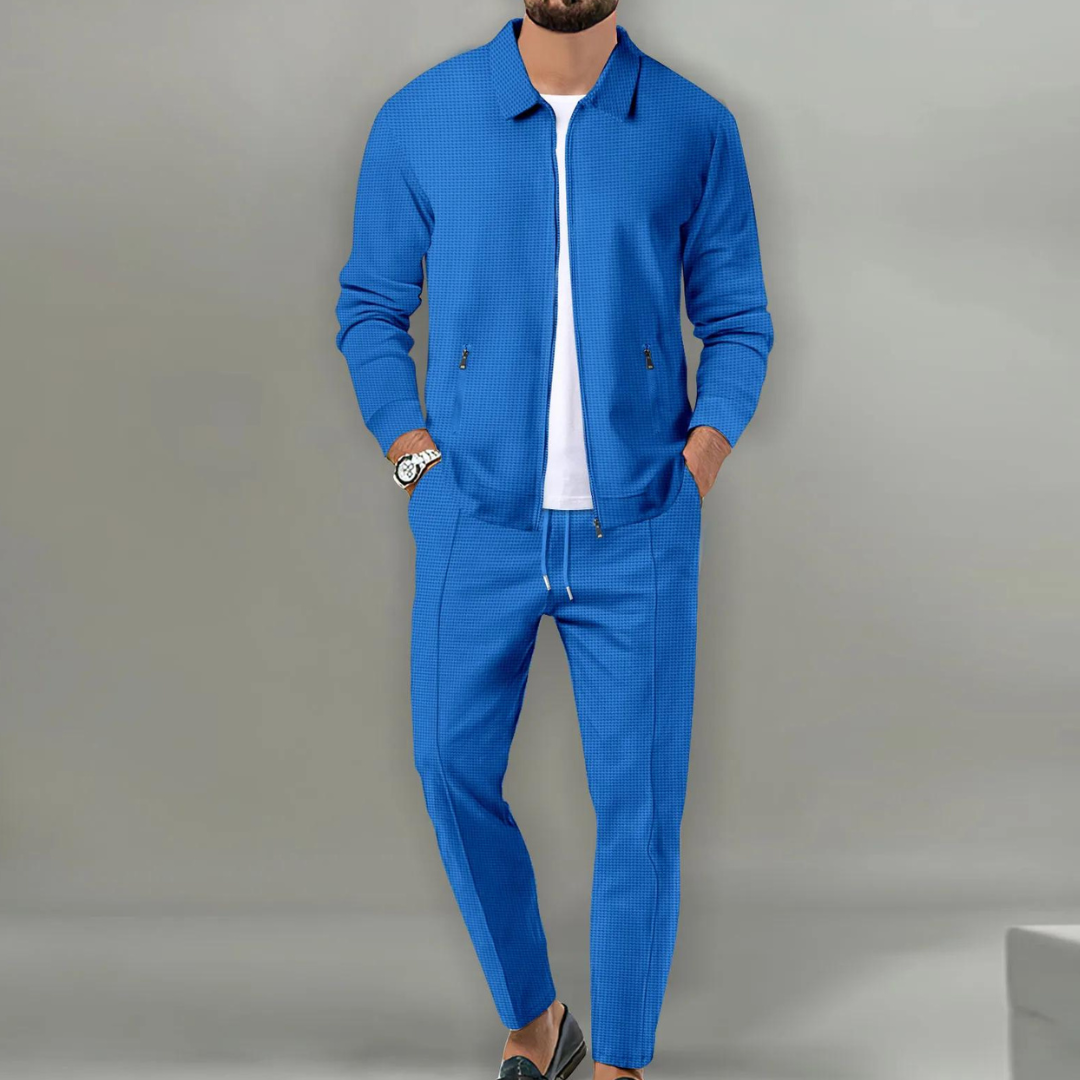 Ensemble élégant homme – Costume chic en tissu respirant pour occasions