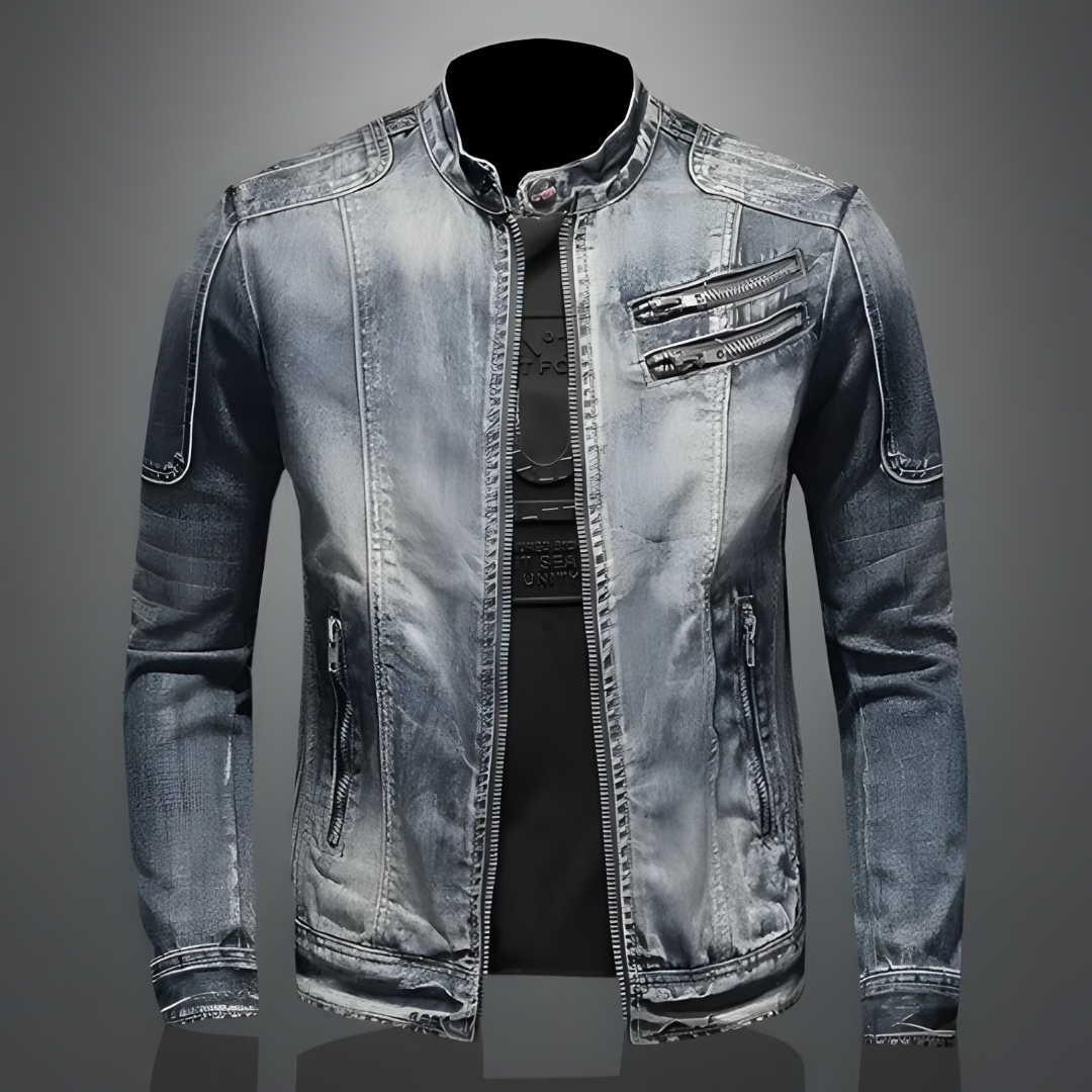 Veste en denim homme – Veste rétro style vintage pour look décontracté