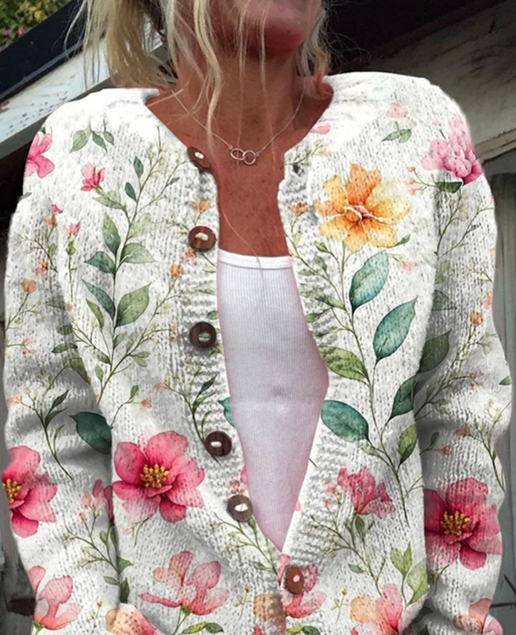 Gilet fleuri femme – Gilet léger à fleurs pour un look printanier chic