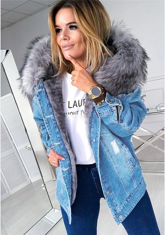 Veste en denim femme – Veste casual en jean coupe moderne et tendance