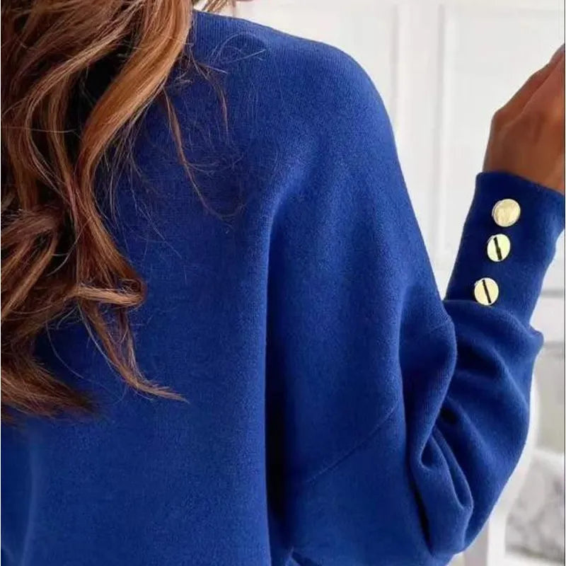 Pull élégant femme – Pull col V chic en maille douce pour toutes occasions