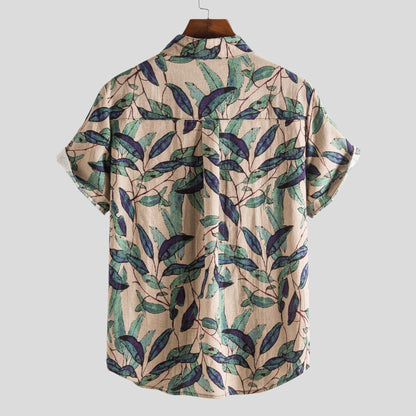 Chemise à motifs homme – Chemise élégante à manches courtes pour été