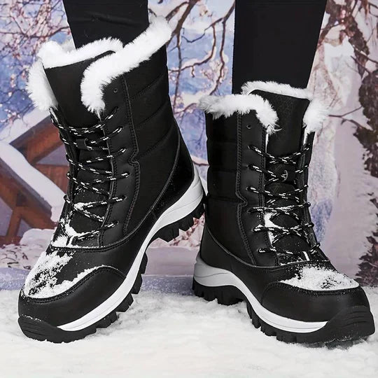 Bottes d'hiver imperméables femme – Chaussures chaudes et confortables pour neige