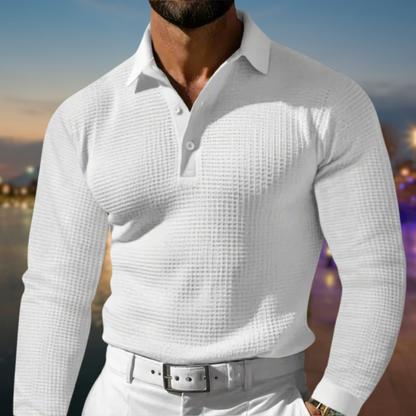 Chemise homme confort – Chemise à manches longues en coton doux et élégant