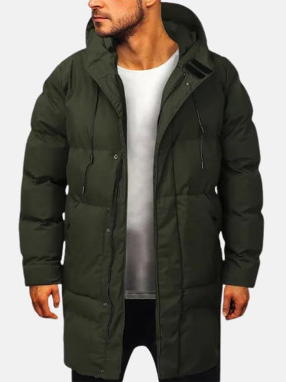 Parka homme – Veste chaude imperméable avec capuche pour hiver élégant