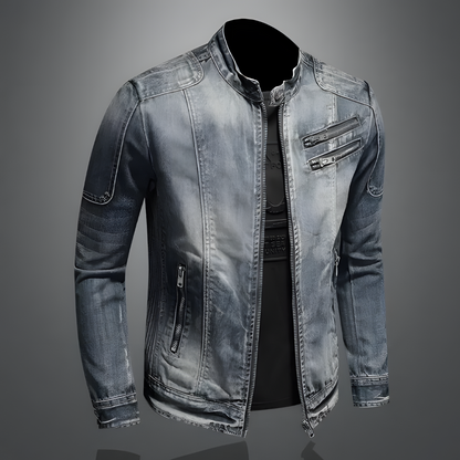 Veste en denim homme – Veste rétro style vintage pour look décontracté