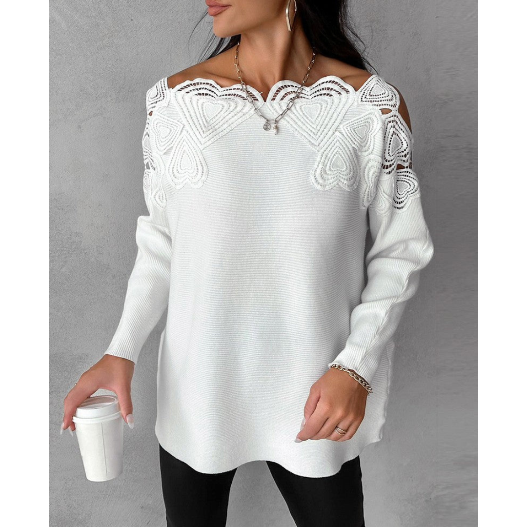 Pull élégant femme – Pull en laine doux et chic pour tenue décontractée