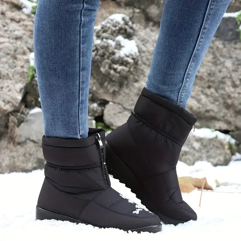 Bottes confortables femme – Bottes en cuir douces et élégantes pour l'hiver