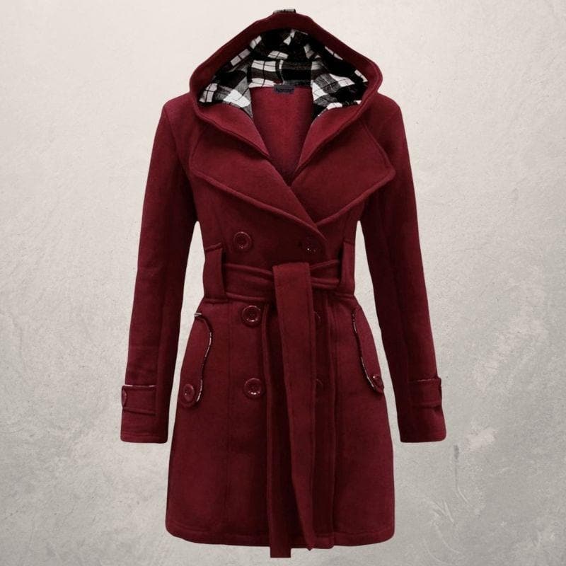 Manteau femme chic – Manteau élégant en laine pour automne hiver