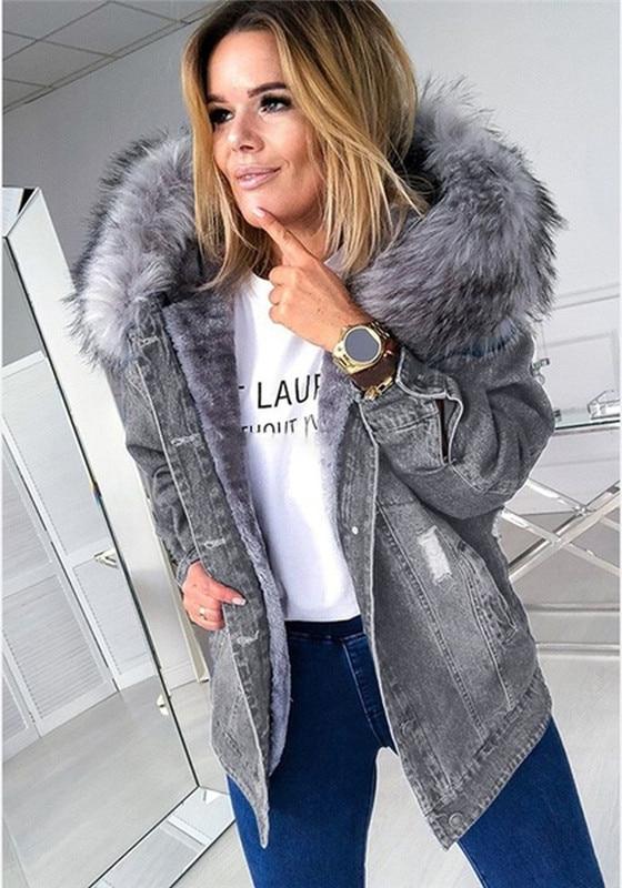 Veste en denim femme – Veste casual en jean coupe moderne et tendance