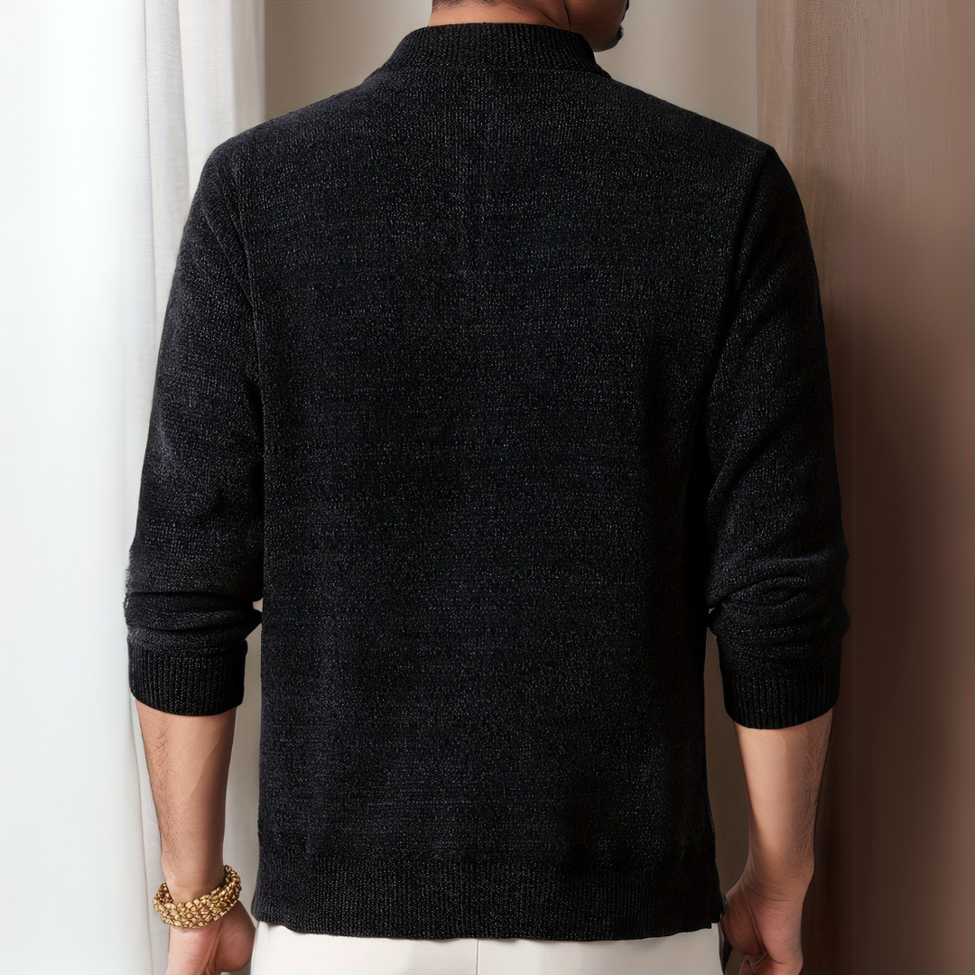 Pull en tricot décontracté homme – Pull léger et confortable en maille douce