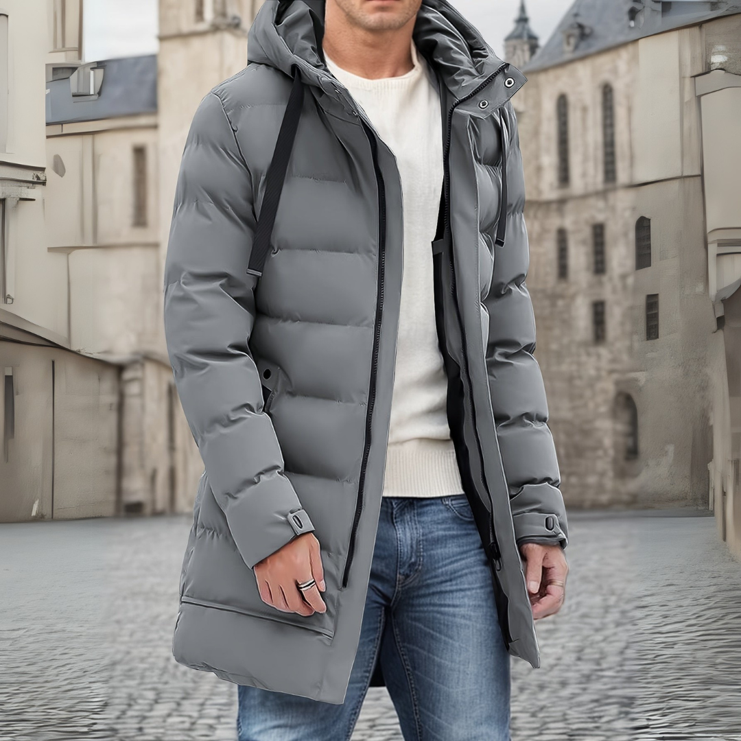 Manteau décontracté homme – Veste avec capuche en tissu doux et léger