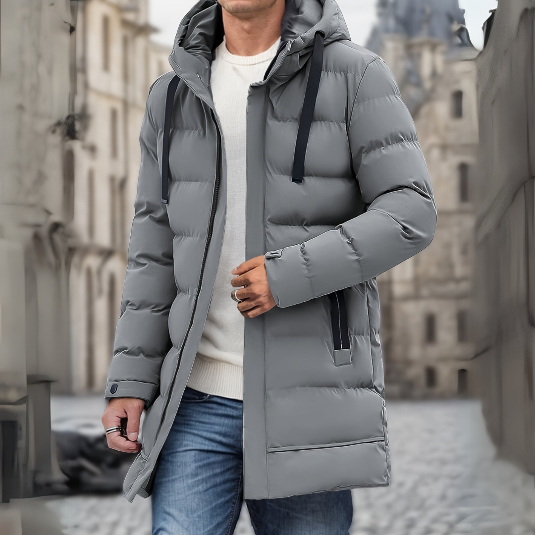 Manteau décontracté homme – Veste avec capuche en tissu doux et léger