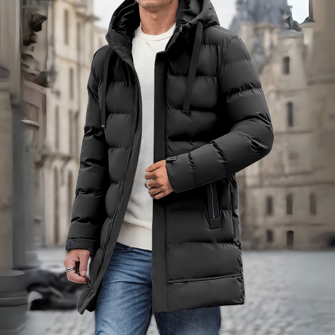 Manteau décontracté homme – Veste avec capuche en tissu doux et léger