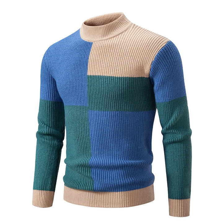 Pull en tricot homme – Pull chaud en laine doux et confortable pour hiver