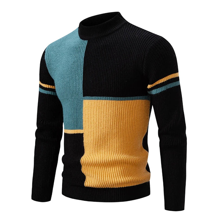 Pull en tricot homme – Pull chaud en laine doux et confortable pour hiver