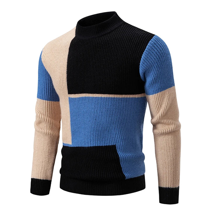 Pull en tricot homme – Pull chaud en laine doux et confortable pour hiver