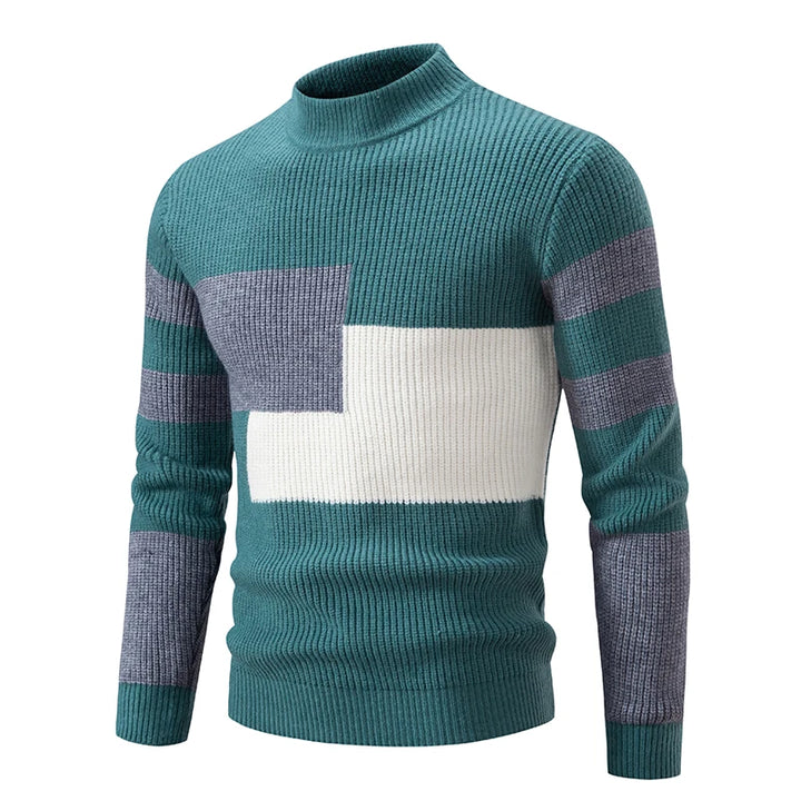 Pull en tricot homme – Pull chaud en laine doux et confortable pour hiver