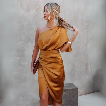 Robe de soirée élégante femme – Robe longue fluide chic pour cérémonie