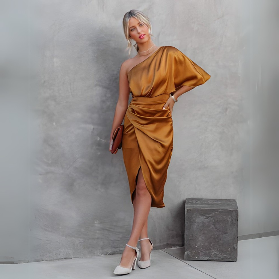 Robe de soirée élégante femme – Robe longue fluide chic pour cérémonie