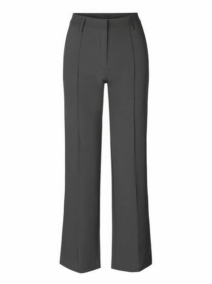 Pantalons taille haute femme – Pantalon chic en coton, coupe élégante et confortable