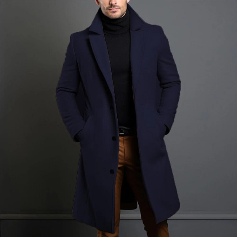 Manteau classique homme – Veste élégante en laine pour hiver et soirée