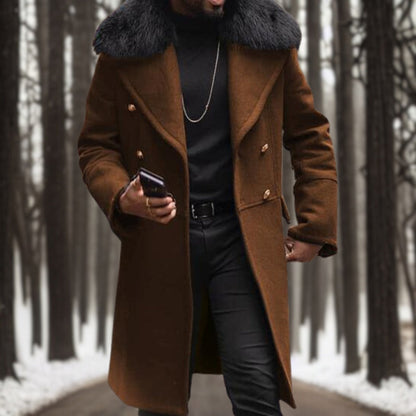 Manteau d'hiver homme – Manteau chaud en laine avec capuche et style élégant