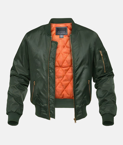 Veste bomber homme – Veste légère en nylon style décontracté pour toutes occasions