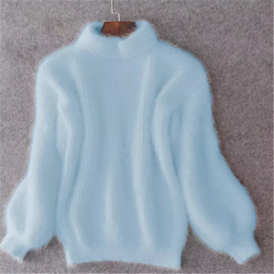 Pull en peluche doux femme – Pull confortable en peluche pour hiver chic