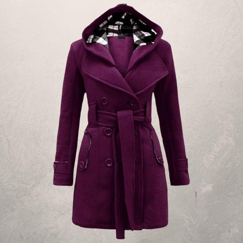 Manteau femme chic – Manteau élégant en laine pour automne hiver