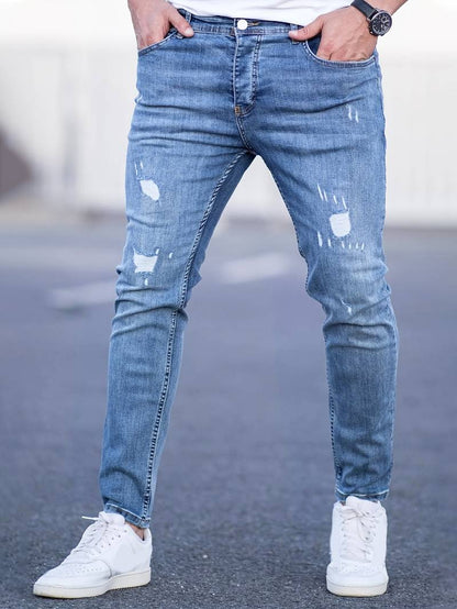 Jeans Slim Homme – Pantalon denim ajusté, confortable et tendance pour casual