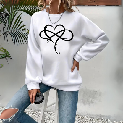 Pull décontracté femme – Sweat-shirt doux en coton, style décontracté et tendance