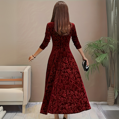 Robe élégante femme – Robe longue fluide chic pour soirée et cérémonie