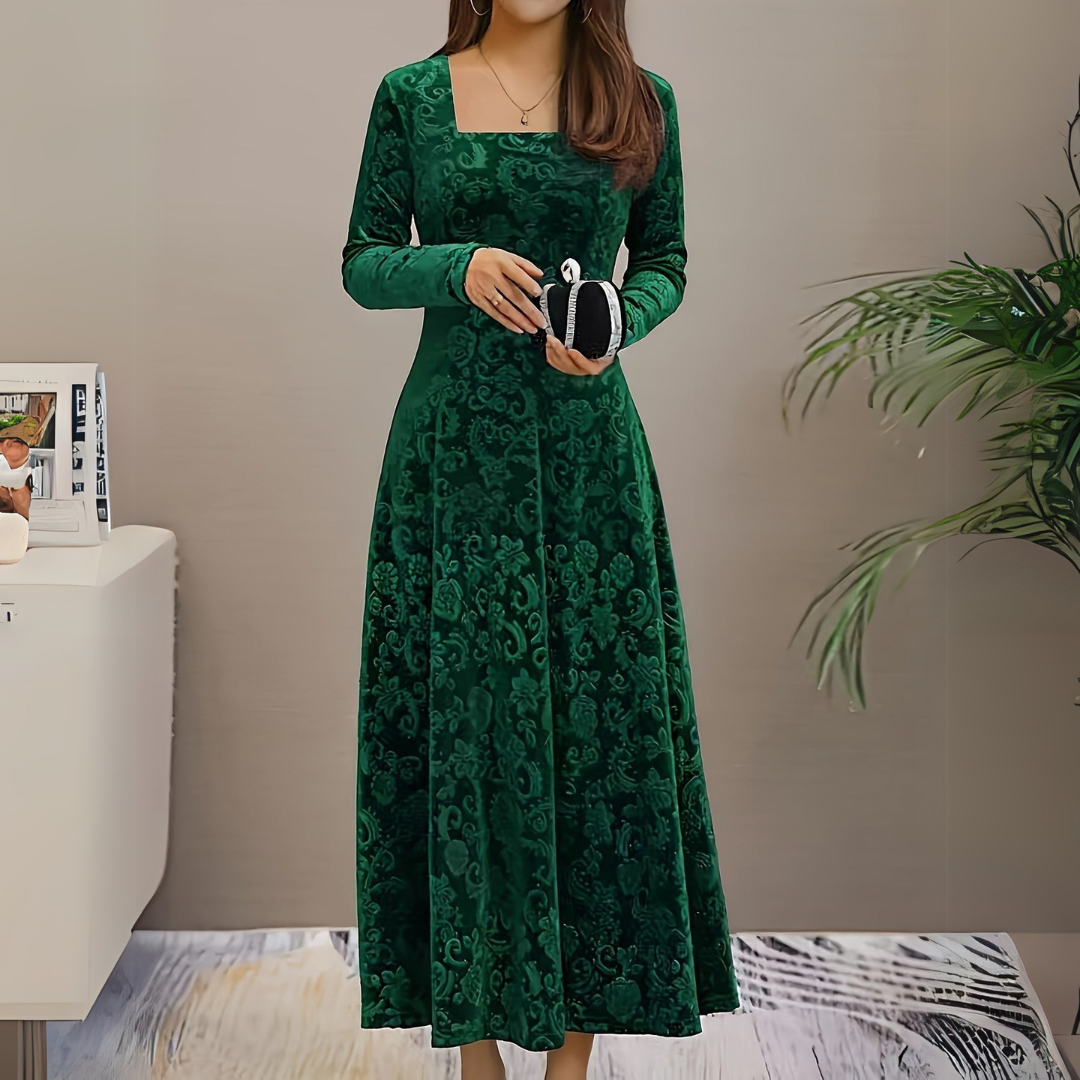 Robe élégante femme – Robe longue fluide chic pour soirée et cérémonie