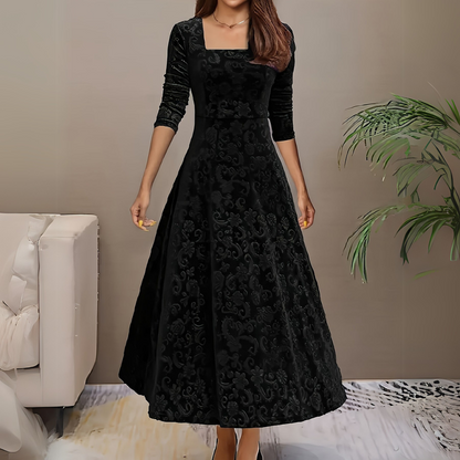 Robe élégante femme – Robe longue fluide chic pour soirée et cérémonie