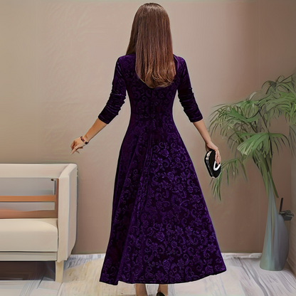 Robe élégante femme – Robe longue fluide chic pour soirée et cérémonie