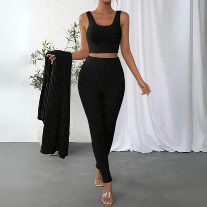 Ensemble de loisirs femme – Tenue décontractée 3 pièces élégante et confortable