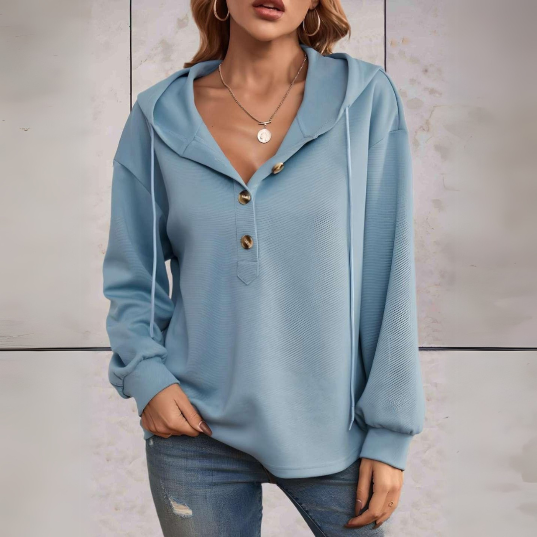 Pull à capuche femme – Sweat décontracté en coton doux et confortable